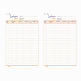 Ledger Commerical Size (No. 5), (14 x 21.75cm) Soft Cover Plastic